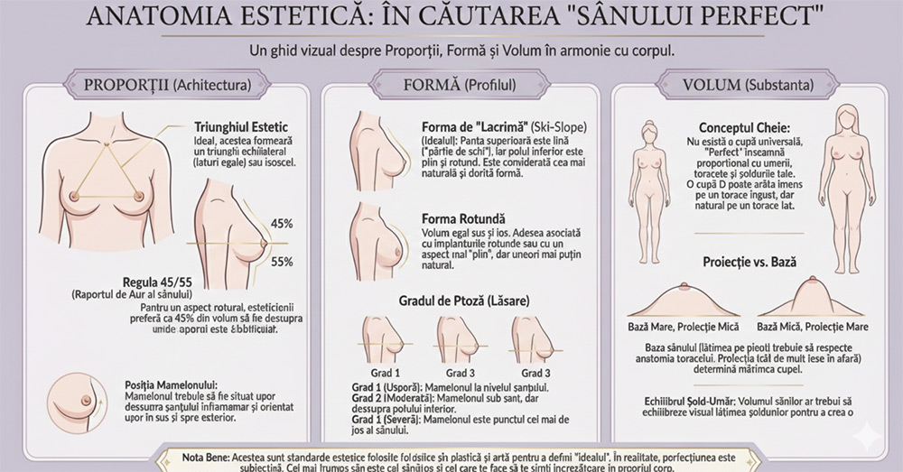 anatomy of perfect shaped breasts